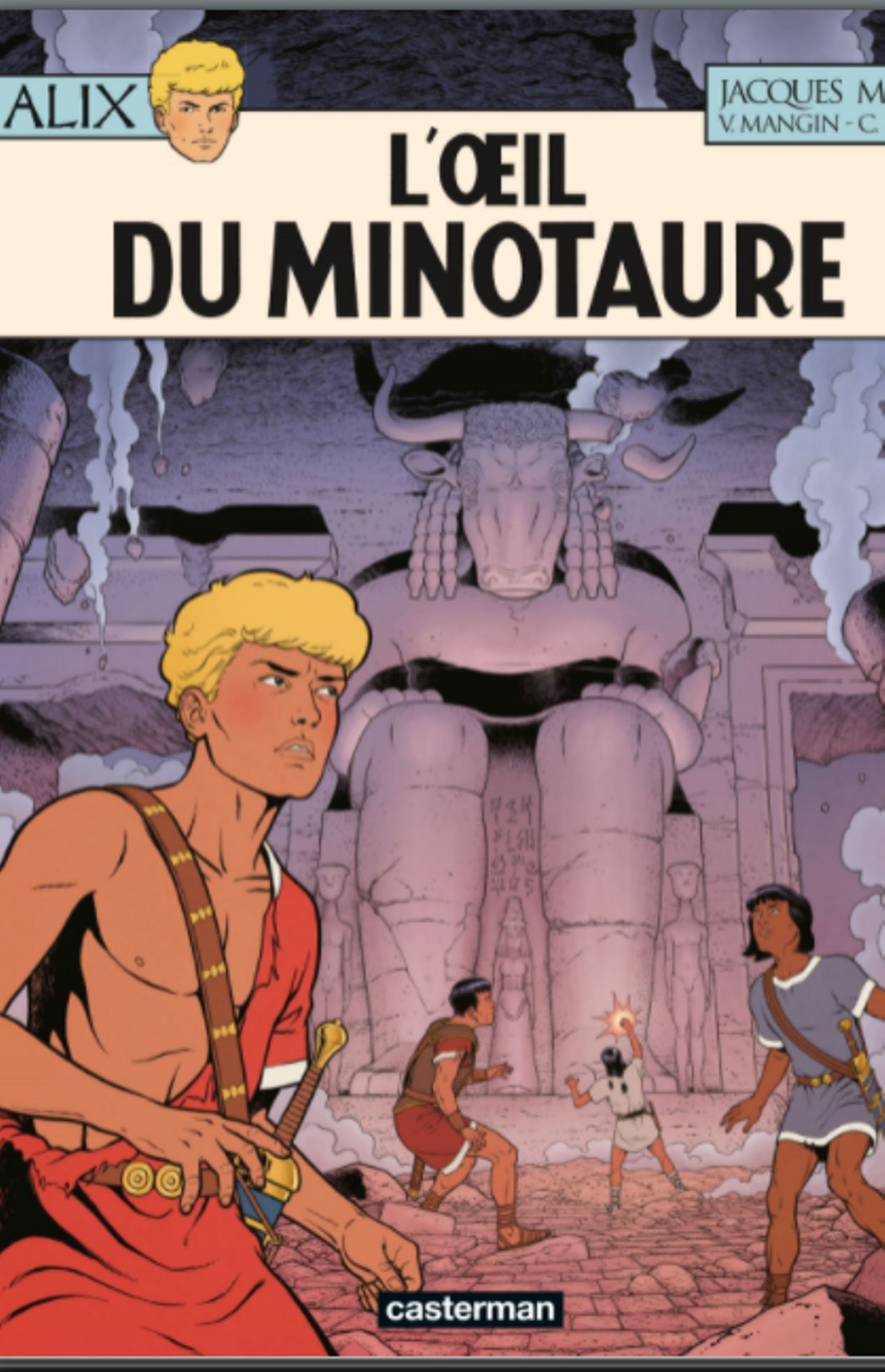 Première de couverture de la bande dessinée "L’œil du Minotaure", sortie ce mercredi 17 novembre en librairie.