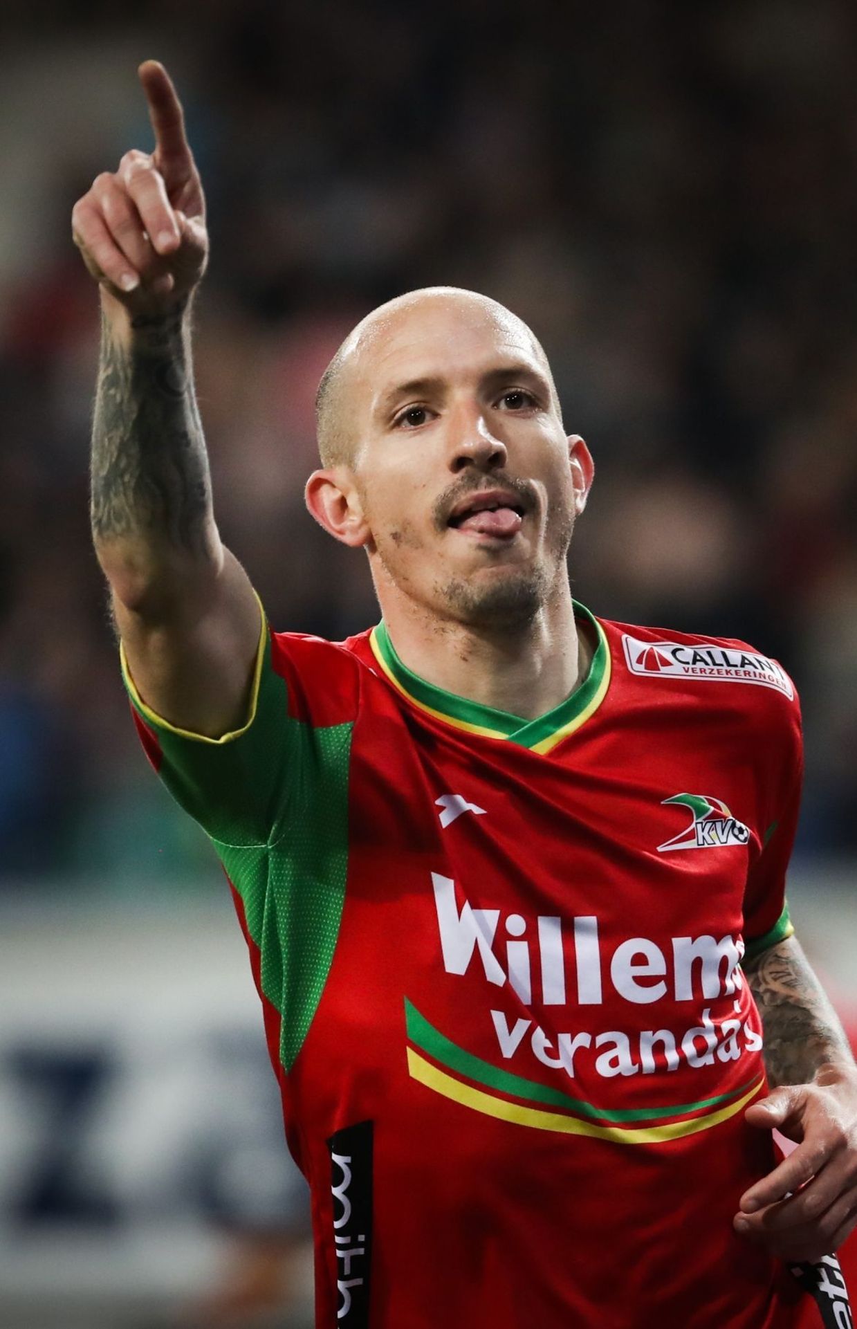 Franck Berrier sous le maillot d'Ostende.