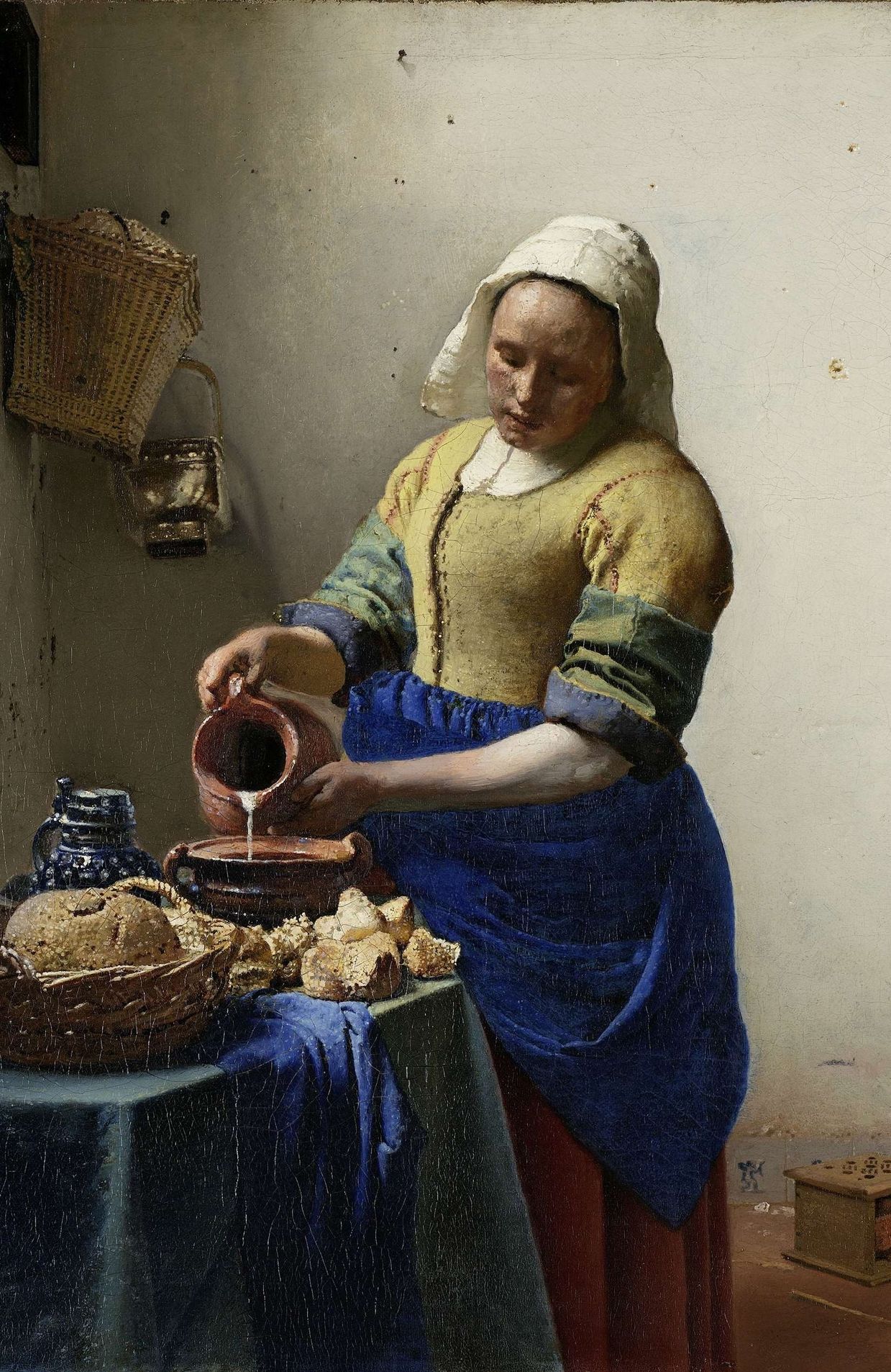 "La Laitière", Johannes Vermeer, peinte vers 1660.