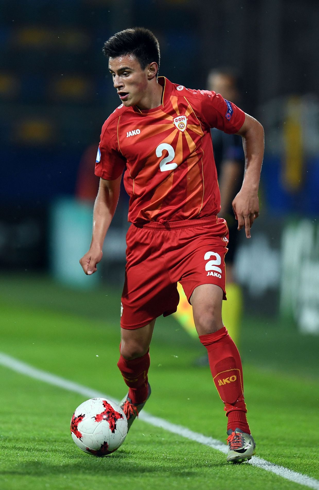 Eljif Elmas, joueur de la Macédoine du Nord.