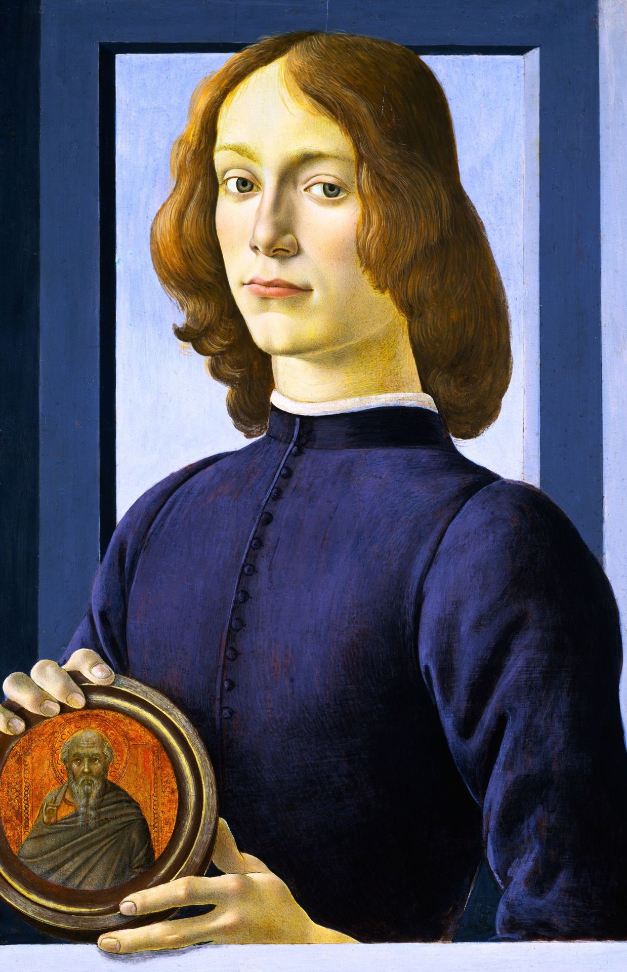"Portrait d'un jeune homme" par Botticelli, vers 1480. 
