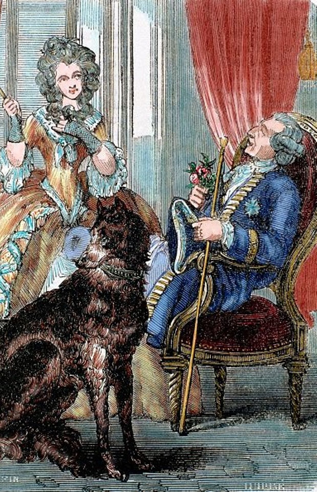 Louis XV, Roi de France (1715-1774) et Marie Jeanne Becu, Comtesse du Barry.