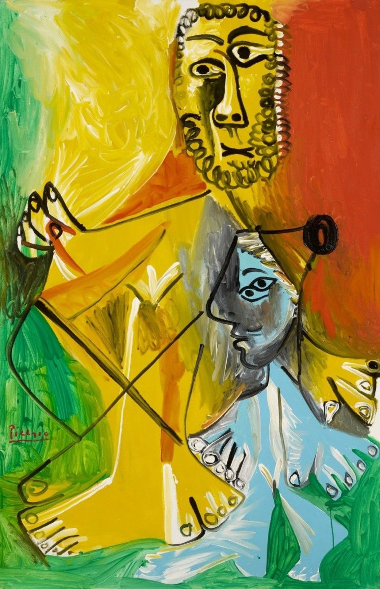 Homme et enfant, Pablo Picasso - 1969 