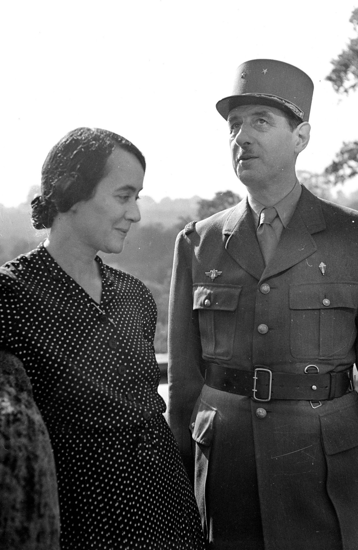 Yvonne et Charles de Gaulle en 1941