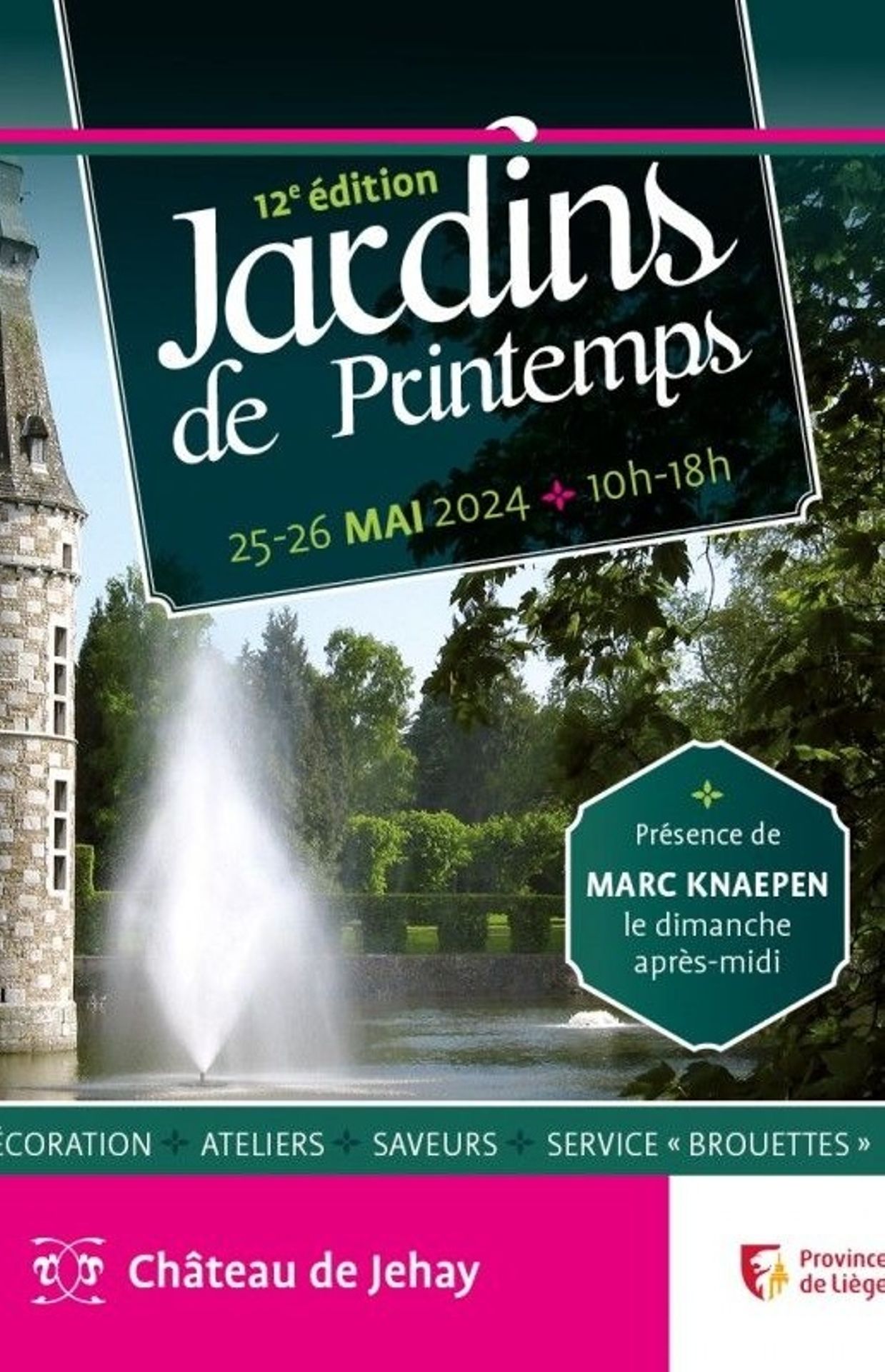 Foire aux plantes au château de Jehay les 25 & 25 mai 2024