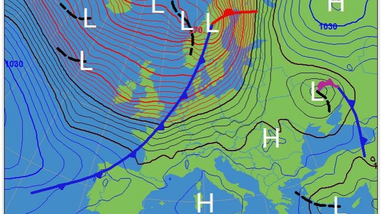Passage d'un front froid ce lundi RTBF Actus