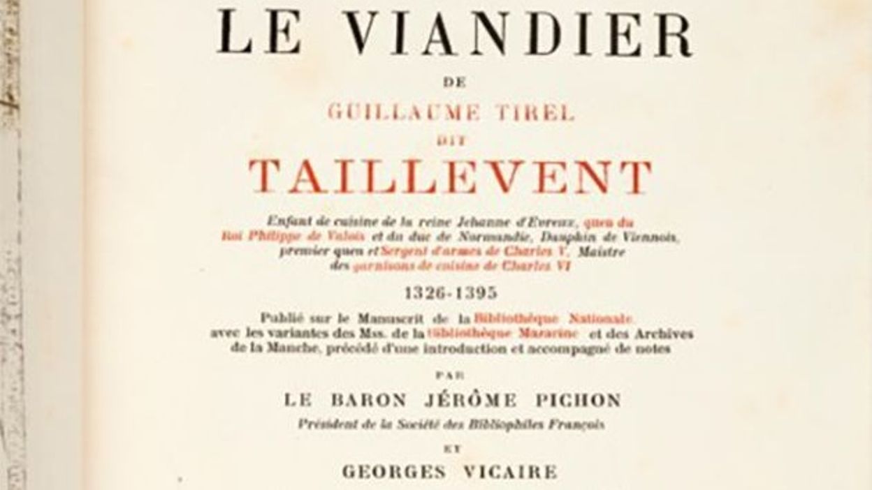 Le Viandier, le plus vieux livre de recettes françaises au monde