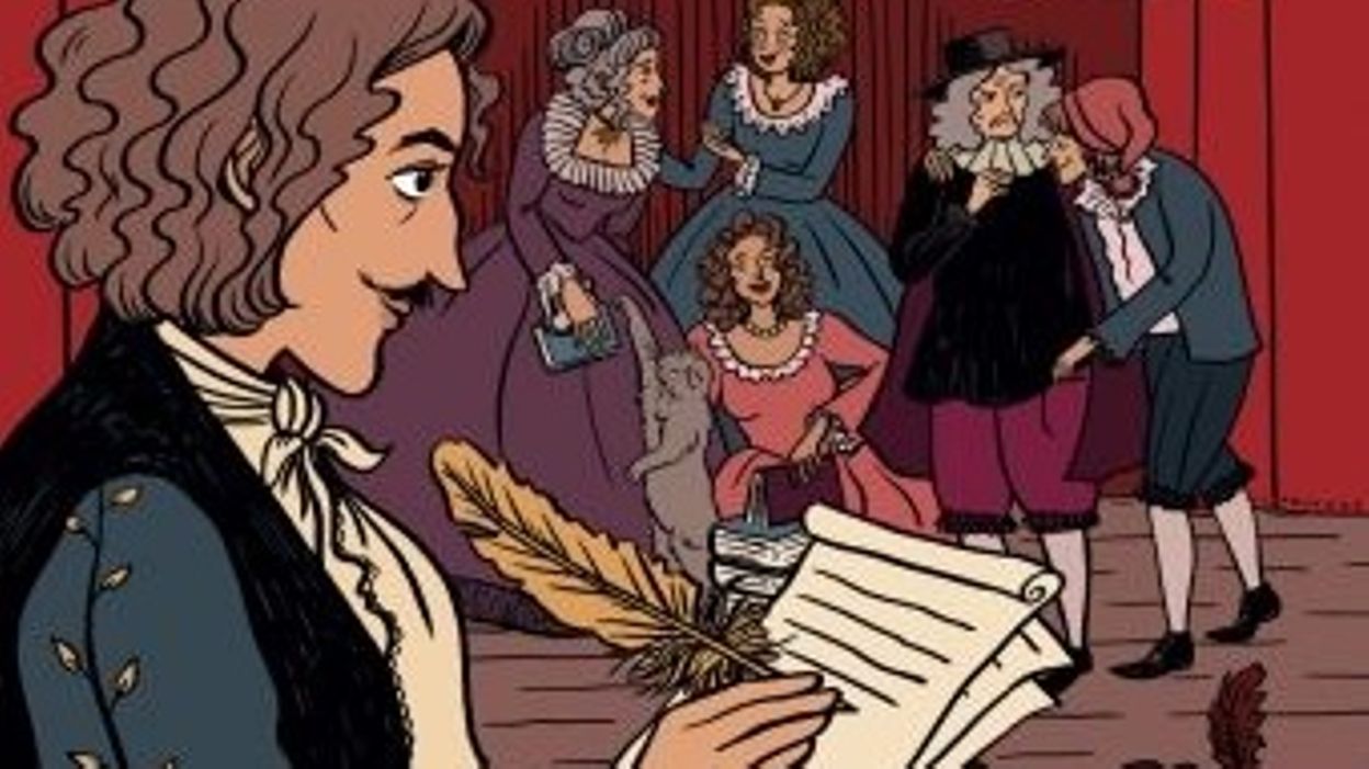 Dessiner la vie de Molière : une bande dessinée pour faire découvrir