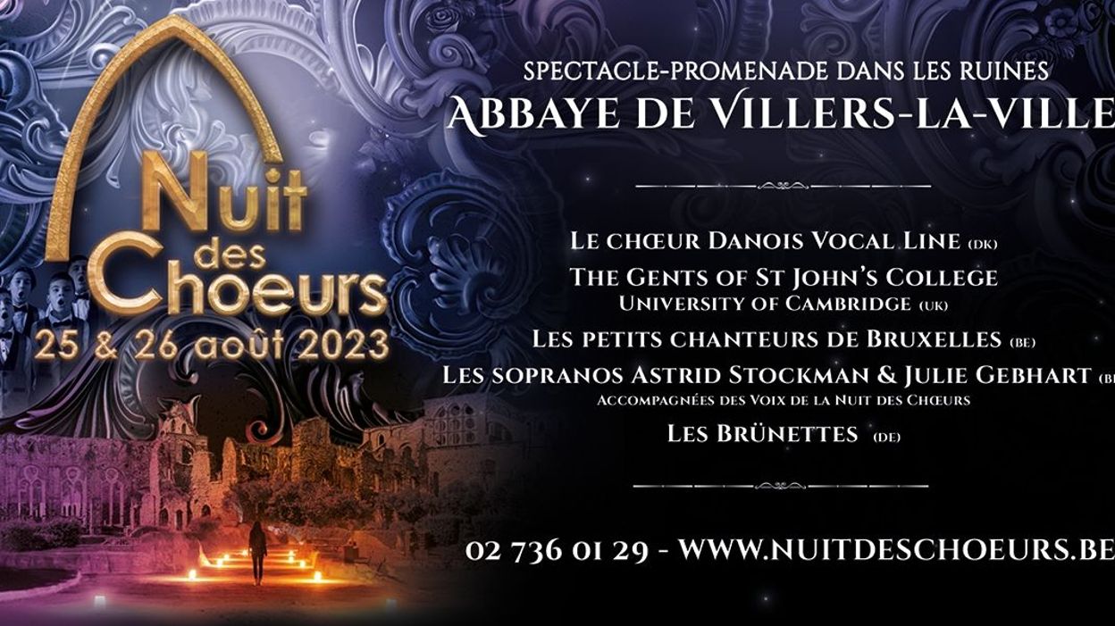 Nuit des Choeurs 2023 à l’Abbaye de VillerslaVille, il est temps de