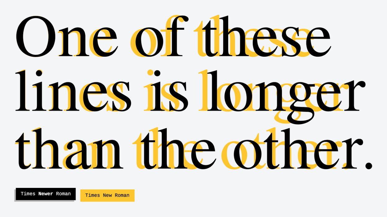 Times Newer Roman, la police d'écriture qui rallonge artificiellement