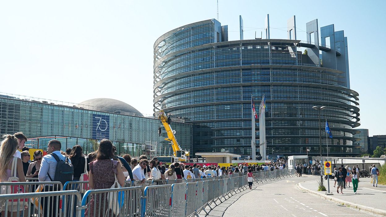 Le bâtiment du Parlement européen surnommé le 'Caprice des dieux