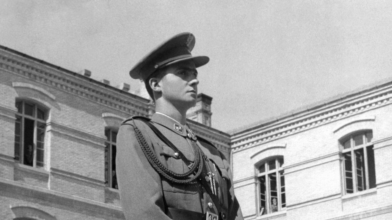 Photo De Presse 18x24 – Espagne : Roi Juan Carlos Jeune Militaire En 1957
