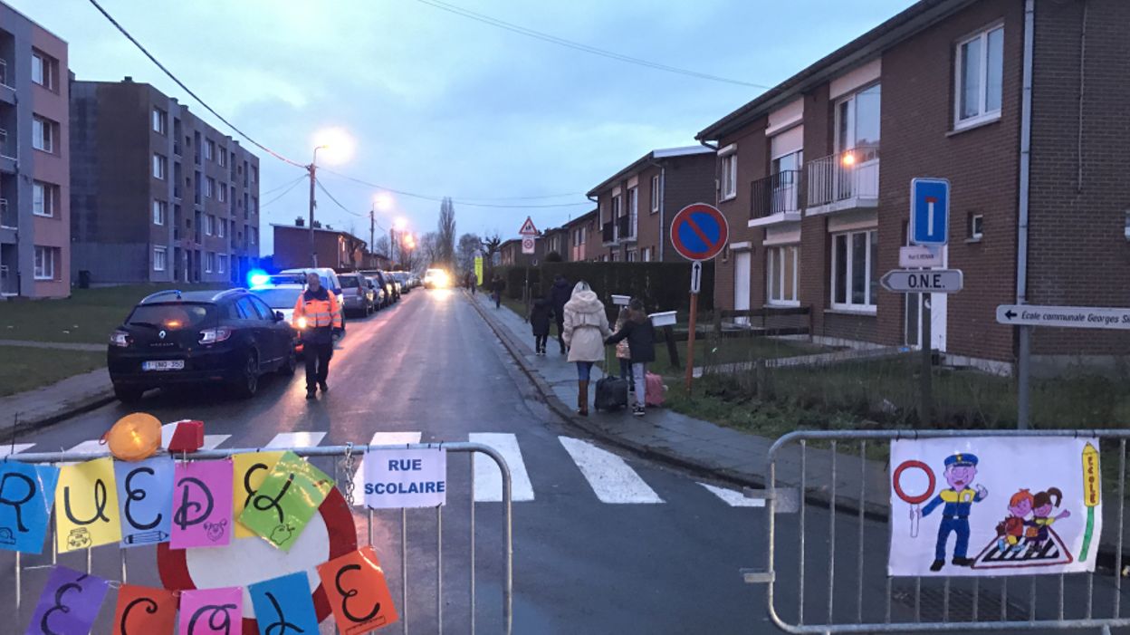 GrâceHollogne des 'rues scolaires' en test à proximité de l'école