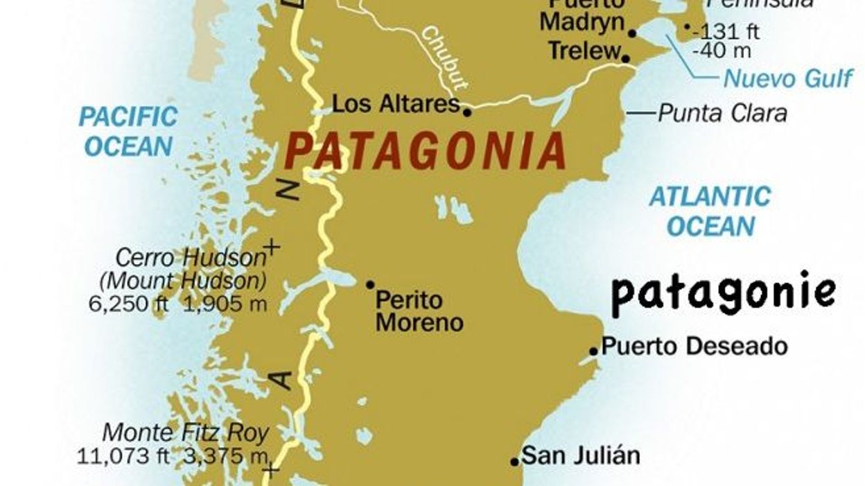 carte de la patagonie