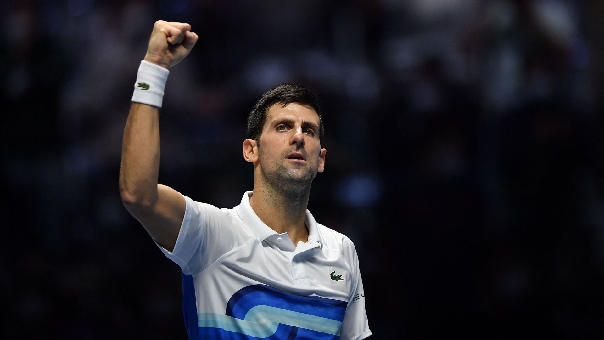 Novak Djokovic, vainqueur de l’Australian Open, de Roland-Garros, et de Wimbledon, en 2021