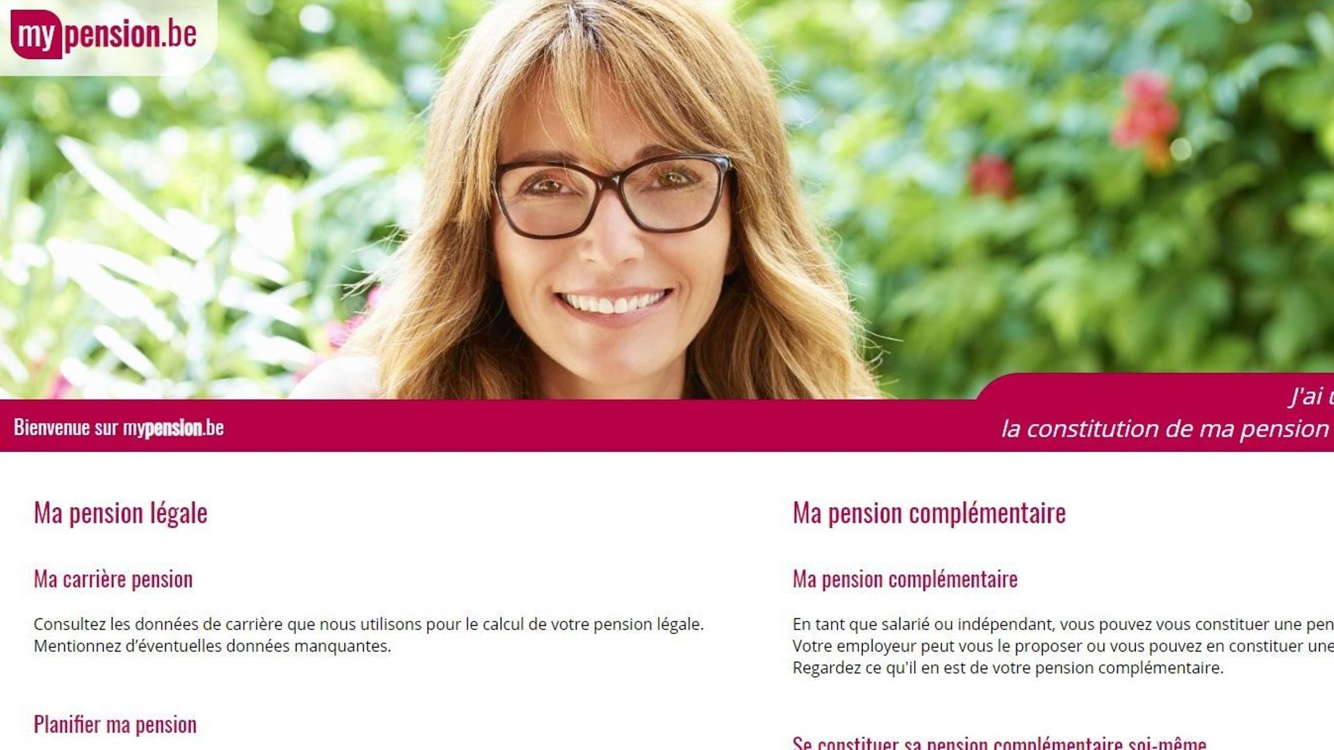 Le site mypension.be