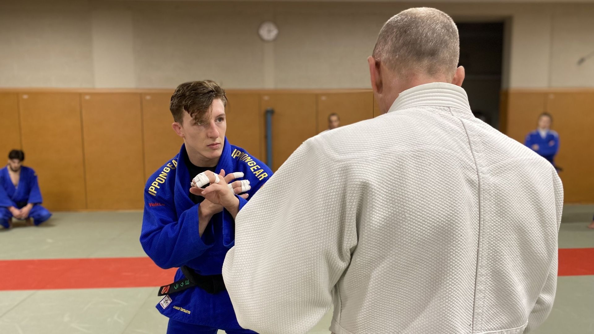 Jorre Verstraeten durant la dernière phase de préparation avant les mondiaux de judo