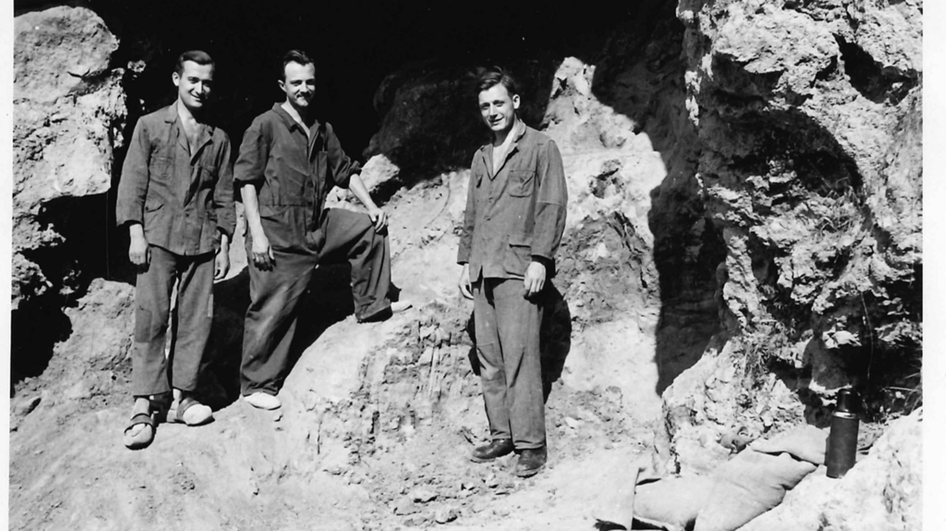 L'équipe de fouilles en 1943