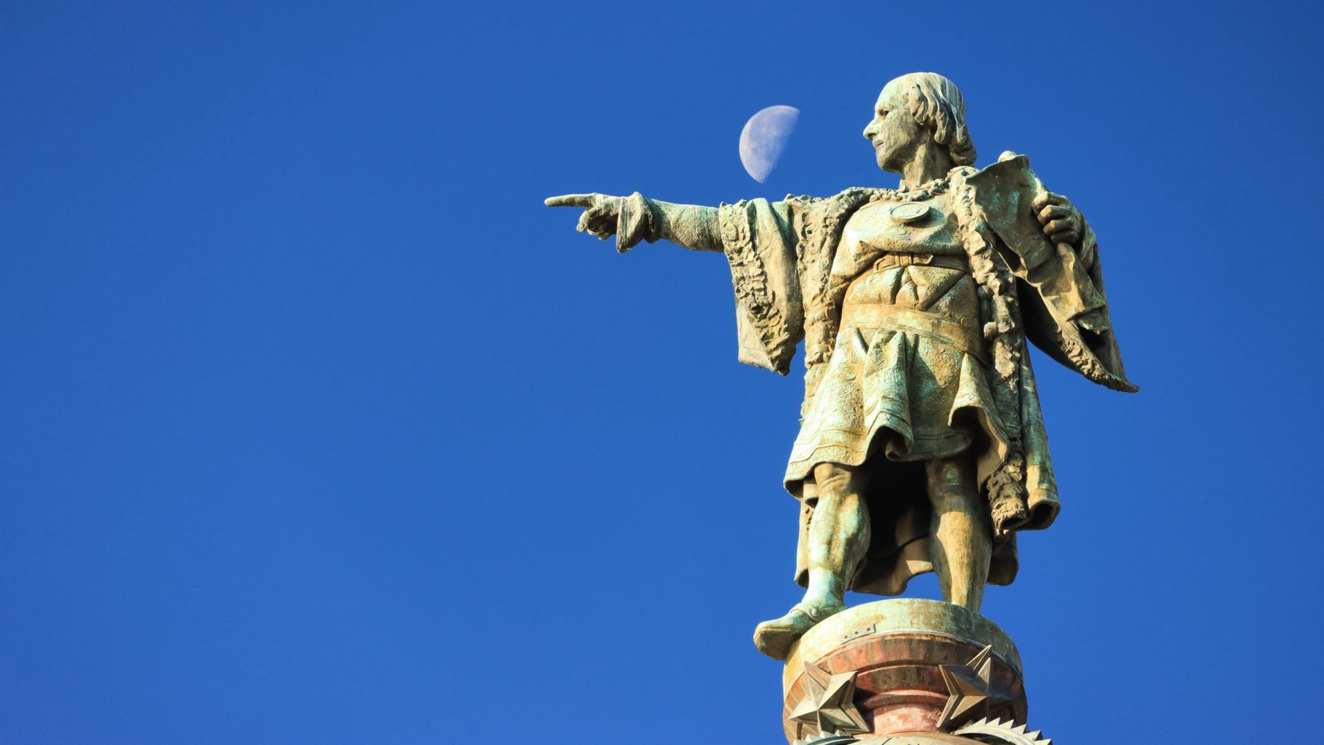La statue de Christophe Colomb à Barcelone