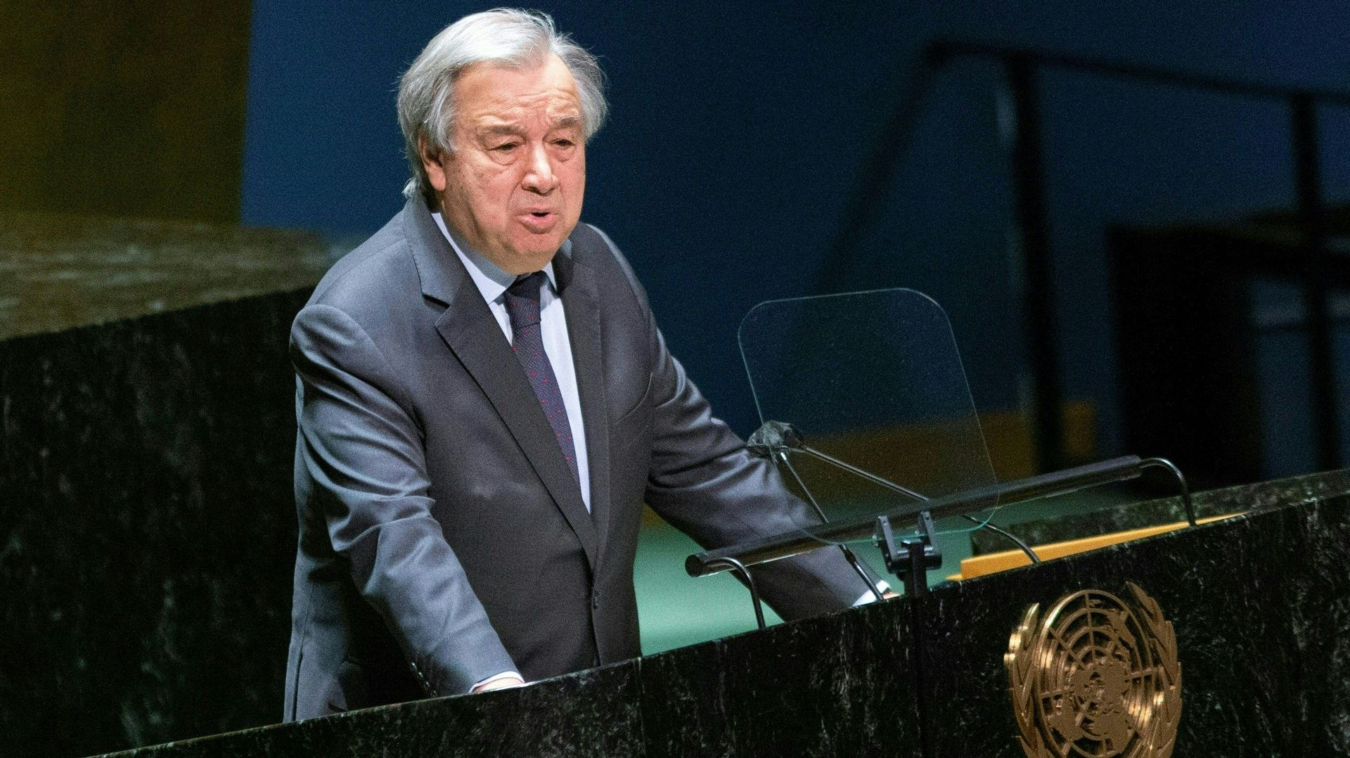 Antonio Guterres, Secrétaire général de l’ONU, le 28 février 2022.