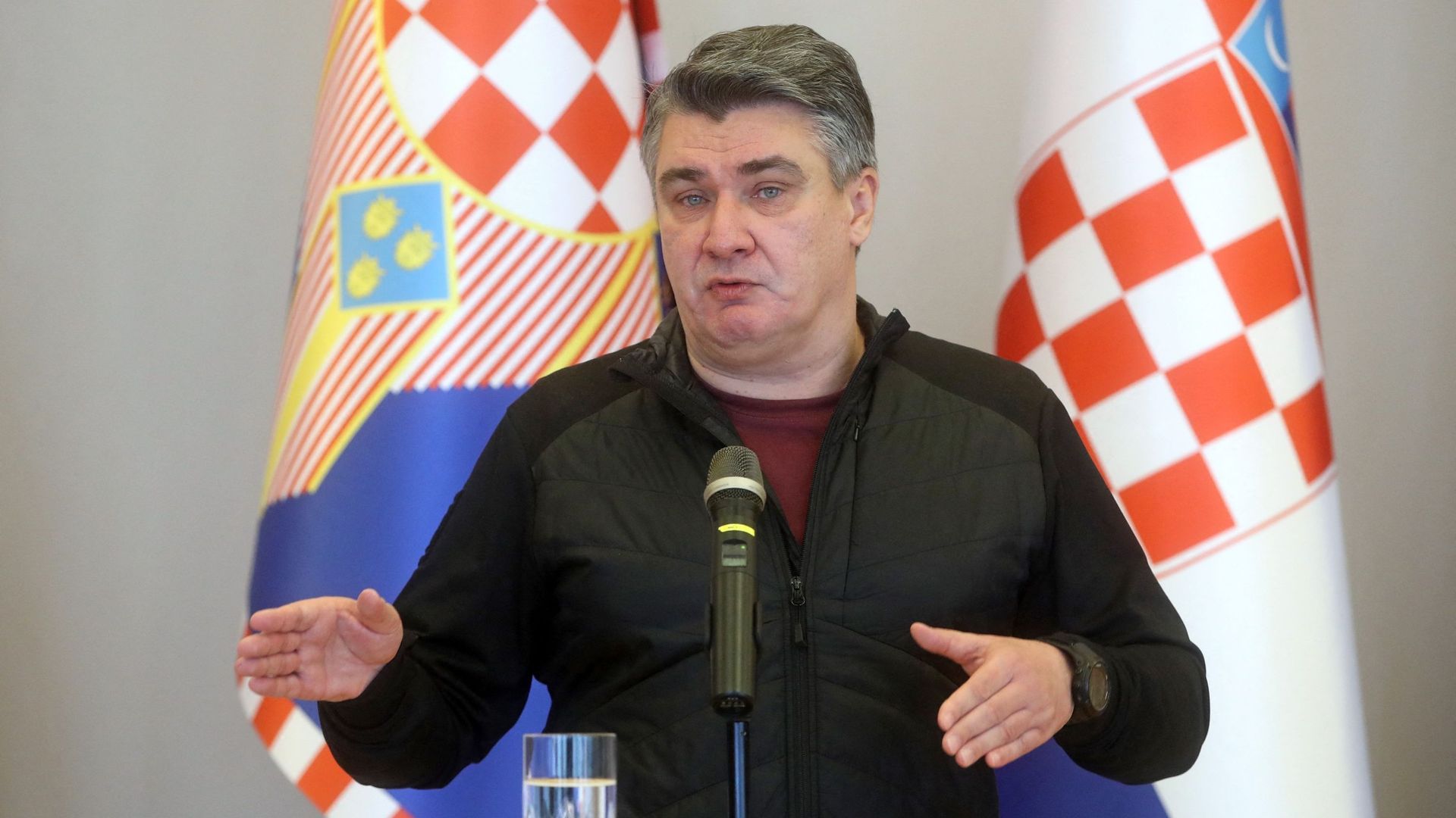 Le président croate Zoran Milanovic, le 7 janvier 2021. 