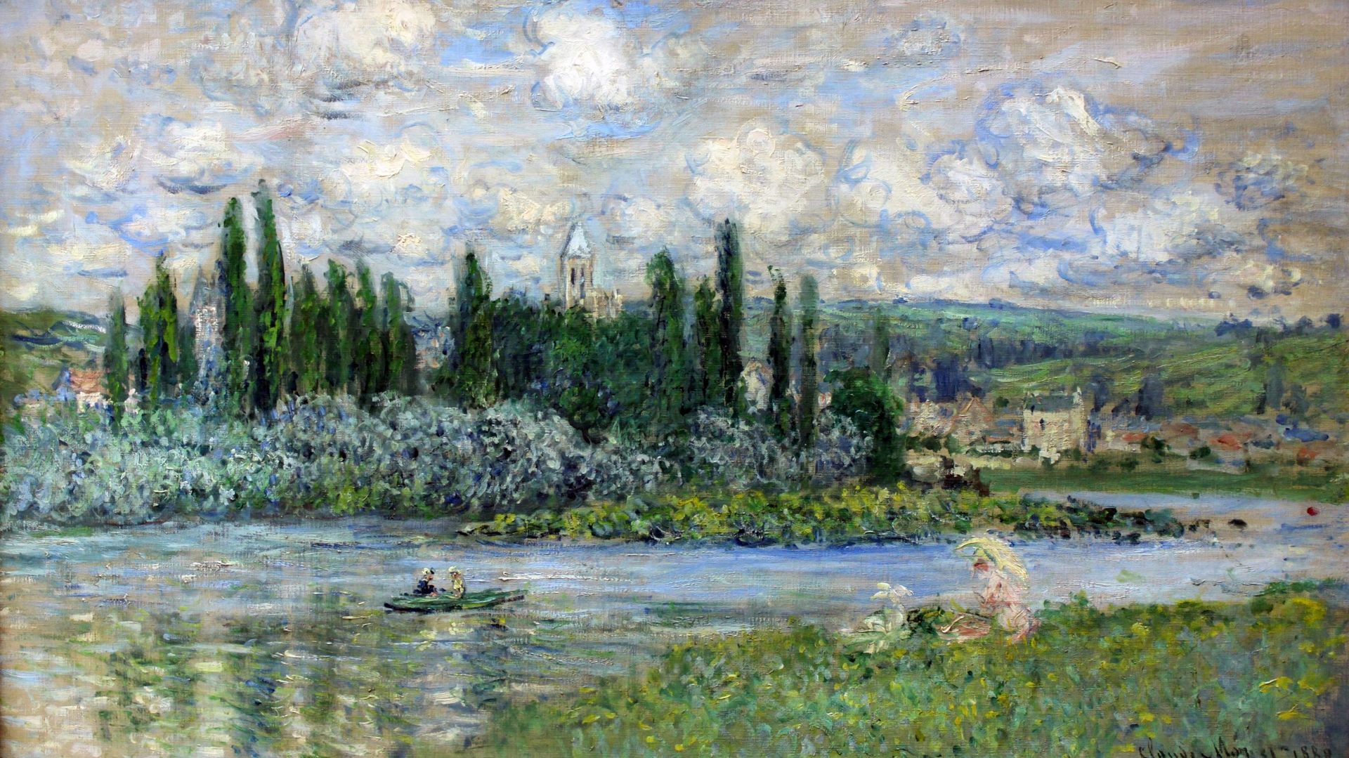 Claude Monet, Vue sur Vintheuil, 1880