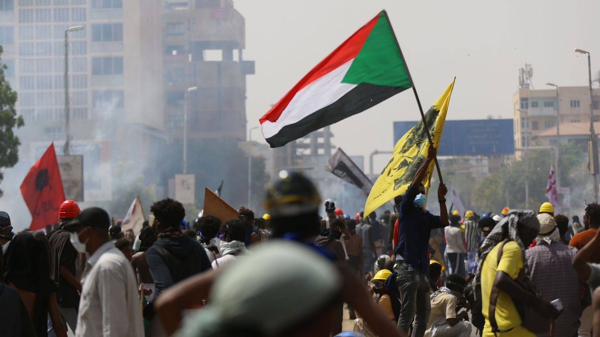Manifestations pour réclamer un régime civil dans la capitale du Soudan, Khartoum, le 30 juin 2022.