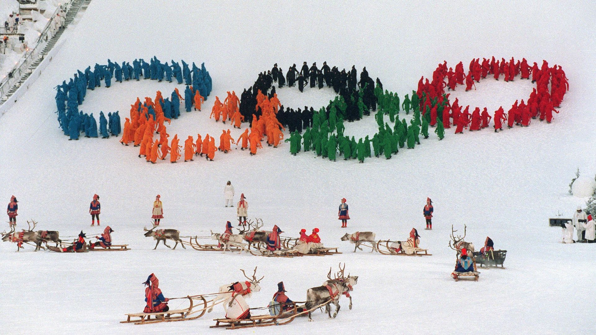 Cérémonie des JO d’hiver 1994 à Lillehammer en Norvège