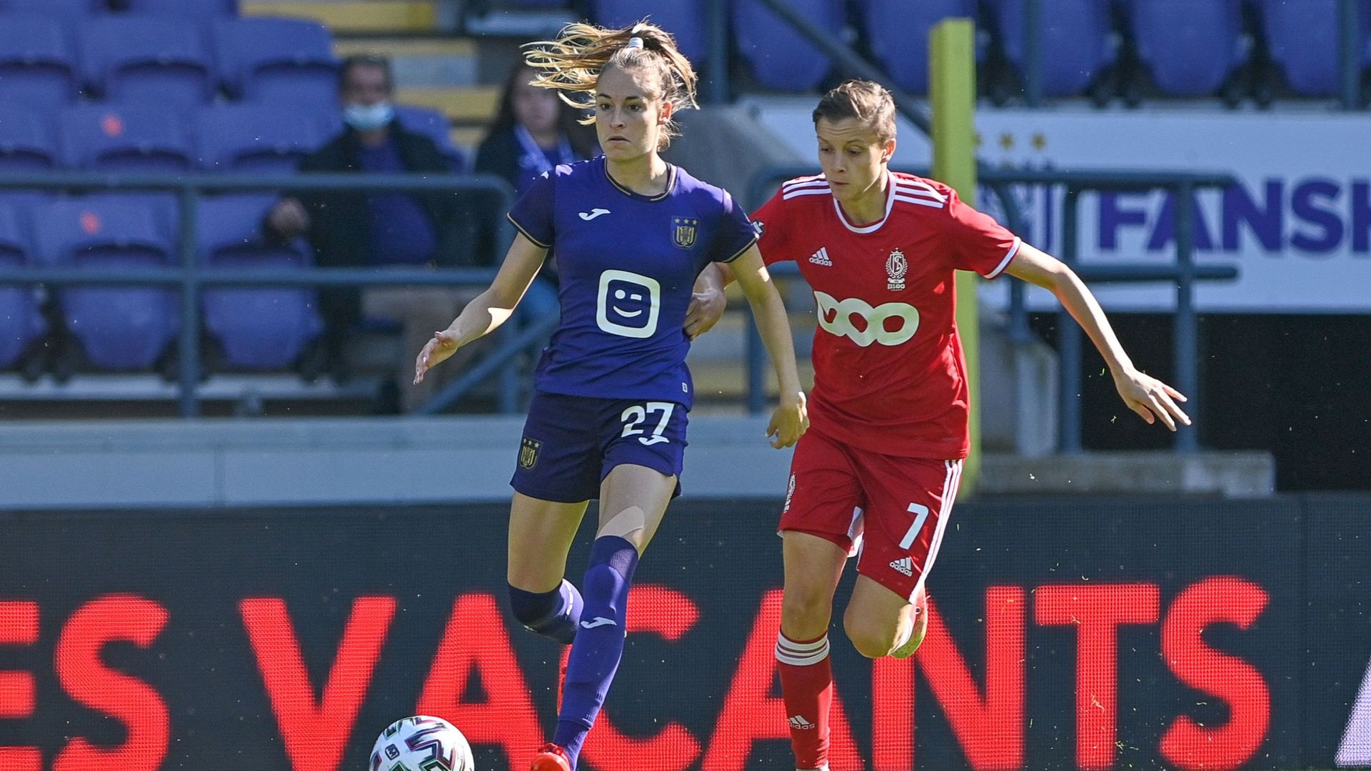 Le Standard Femina affrontait Anderlecht lors de la 15e journée de Super League féminine.