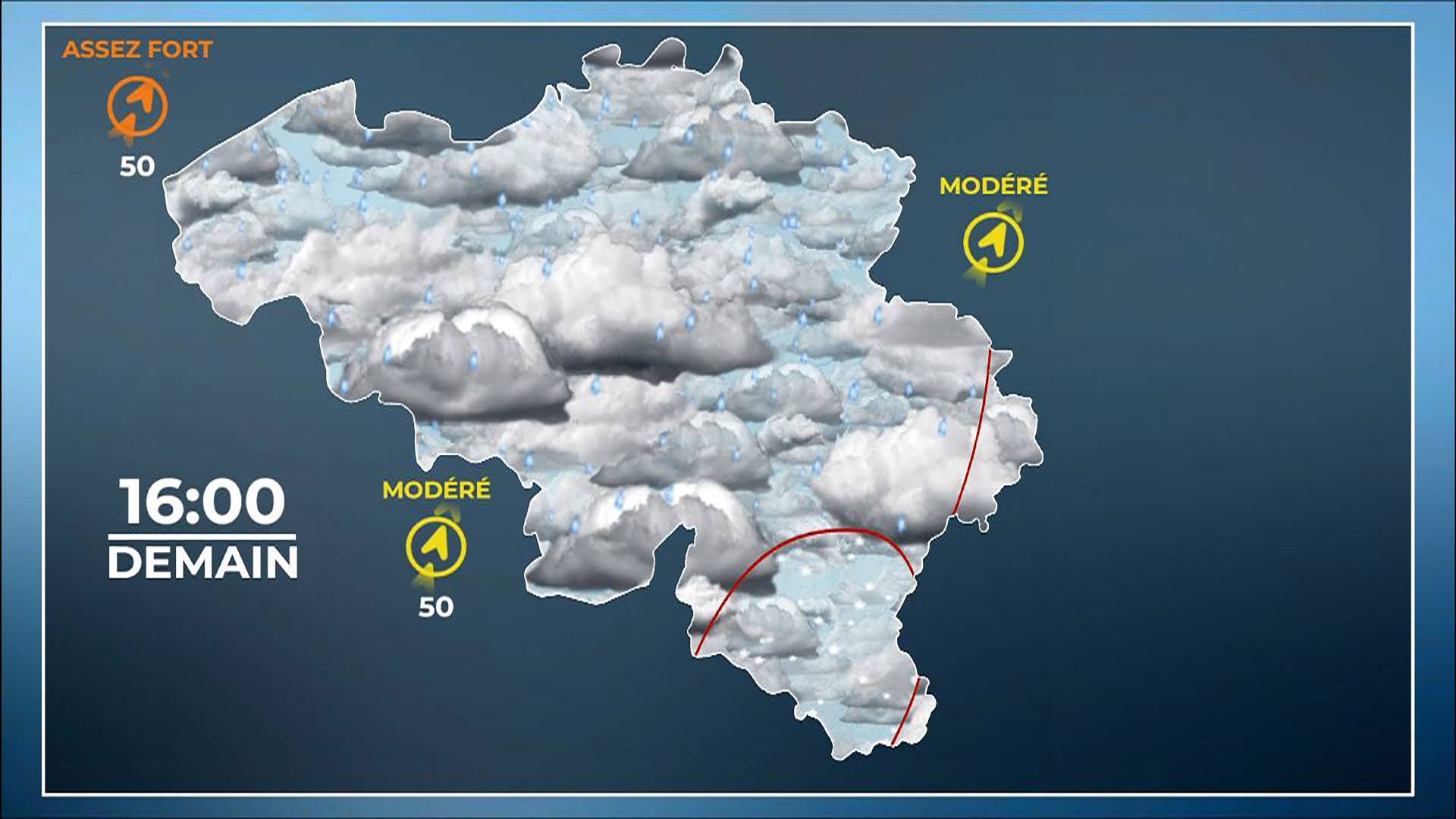 Météo du week-end : du calme à la tempête et 15 à 20 cm de neige en Ardenne