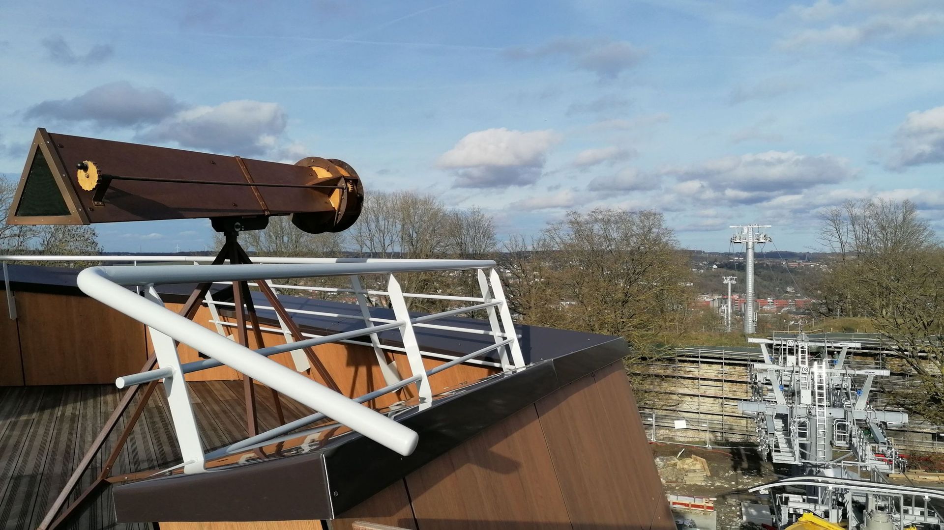 Le Pavillon de Namur est construit à côté du futur téléphérique.