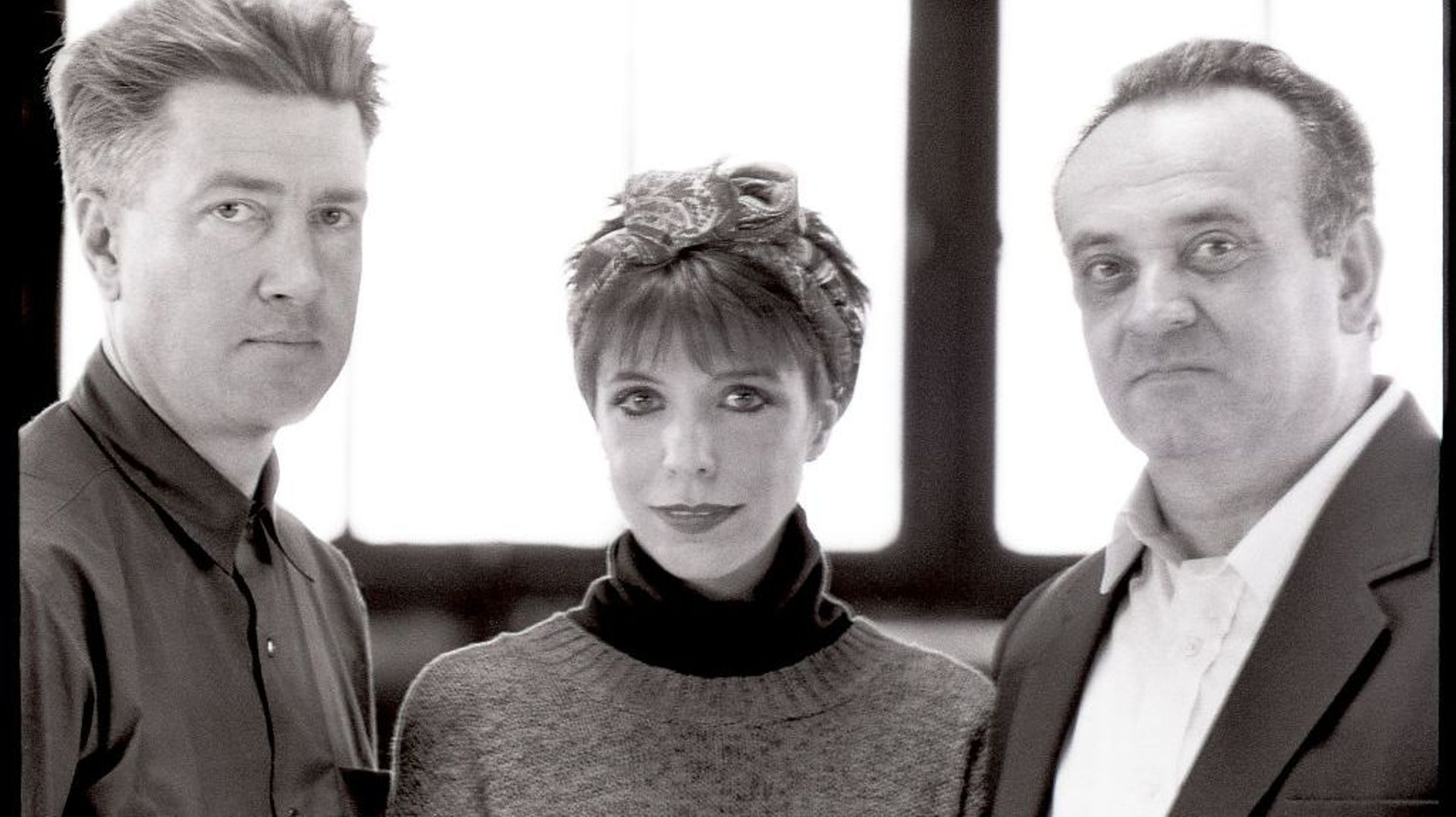 David Lynch, Julee Cruise et Angelo Badalamenti le 25 octobre 1989 à New York.