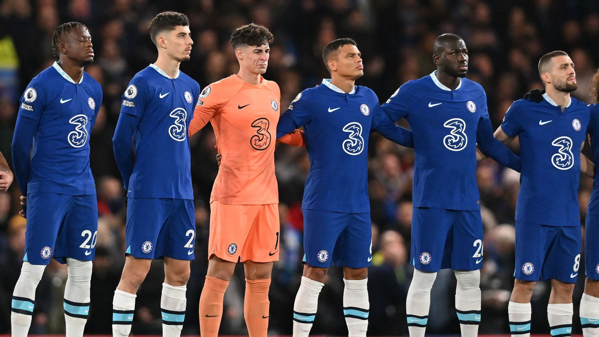 Premier League : les joueurs de Chelsea avant d'affronter Manchester City