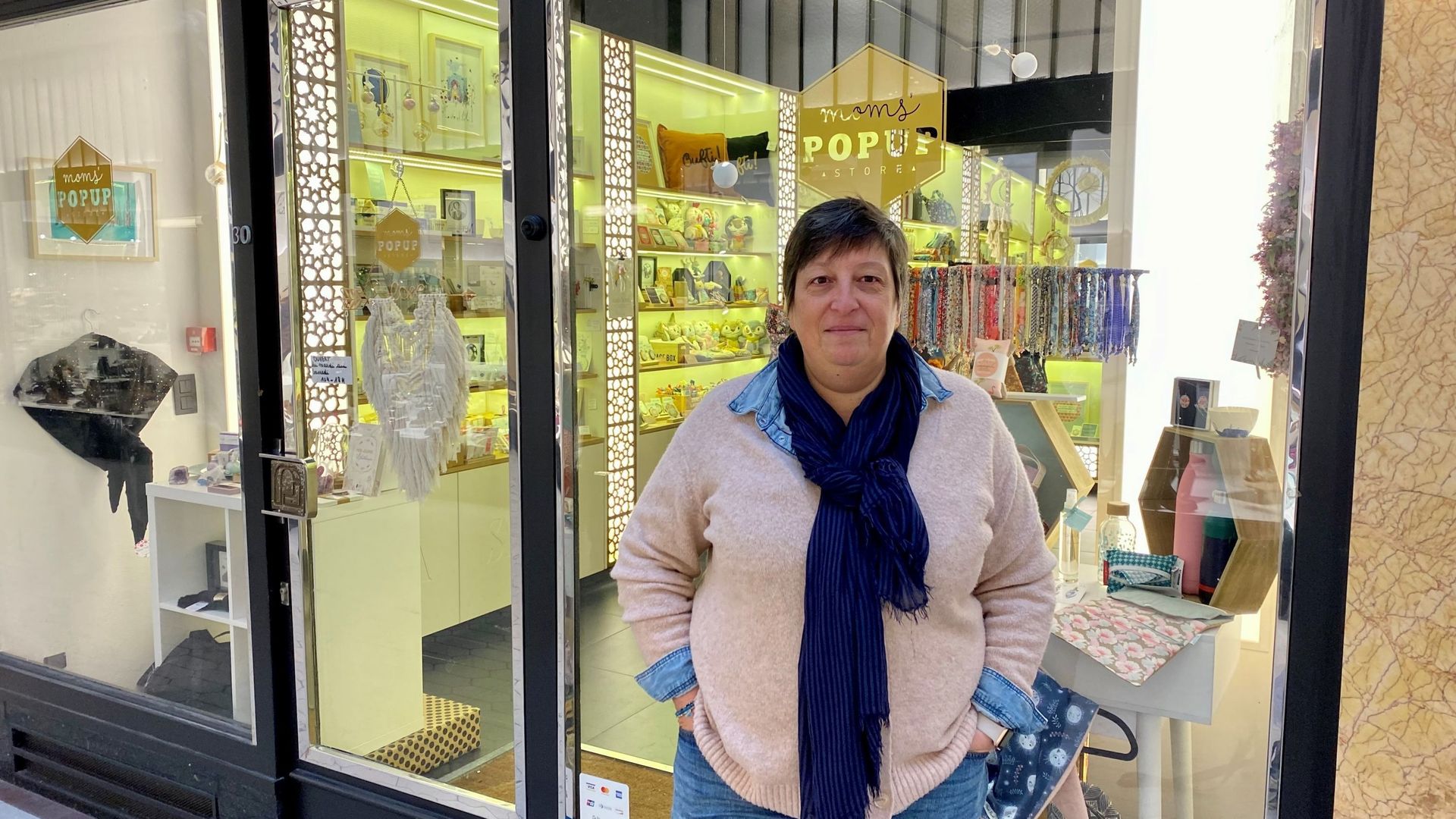 Sandrine Soyez, responsable du Moms' Pop Up Store de Liège 