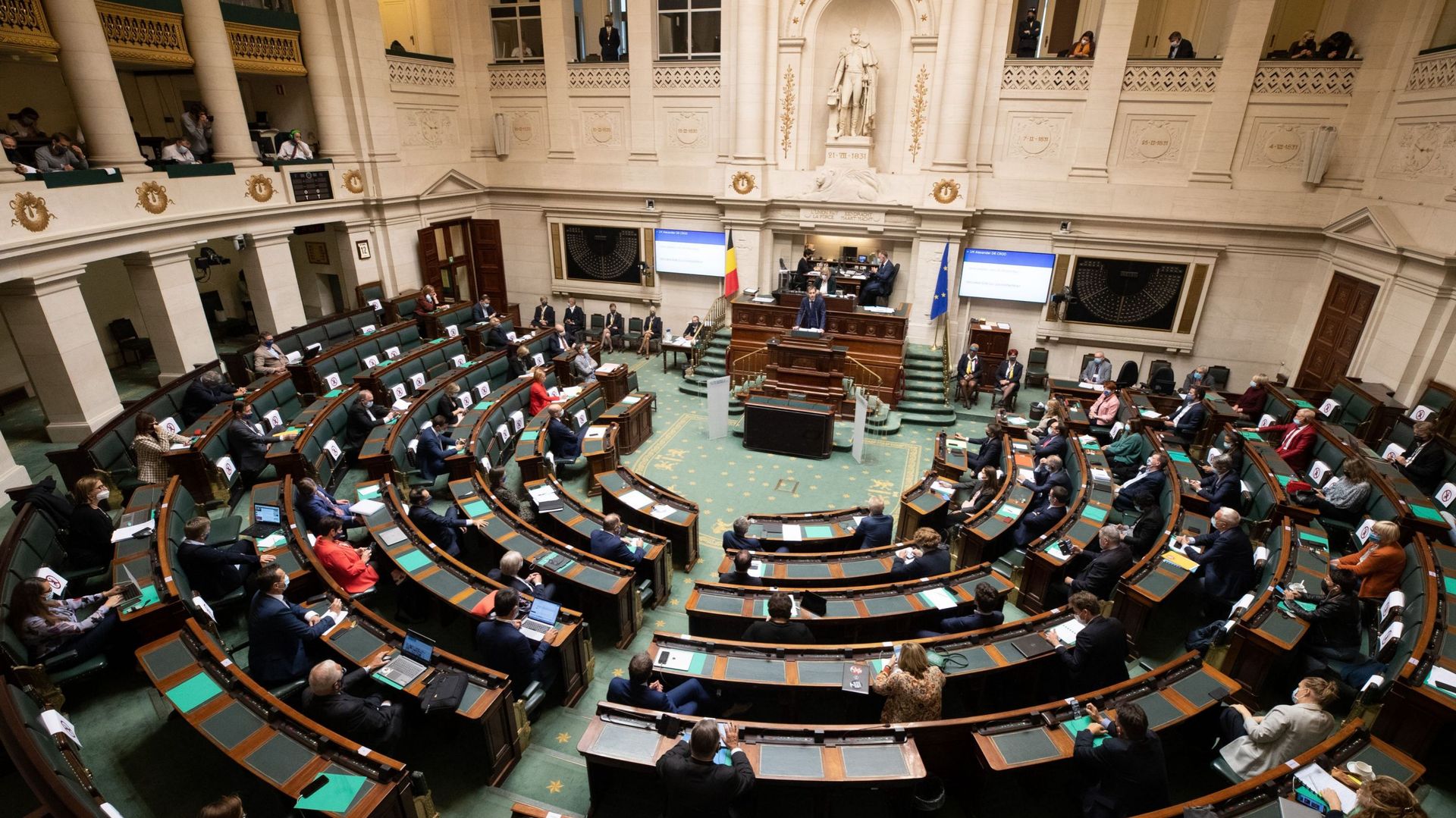 Parlement fédéral belge. Image d'illustration.