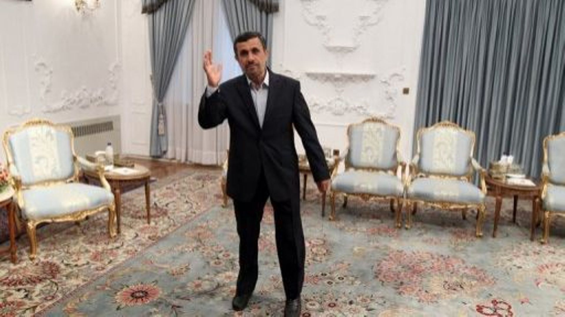 Le président iranien Mahmoud Ahmadinejad, le 4 mai 2013 à Téhéran