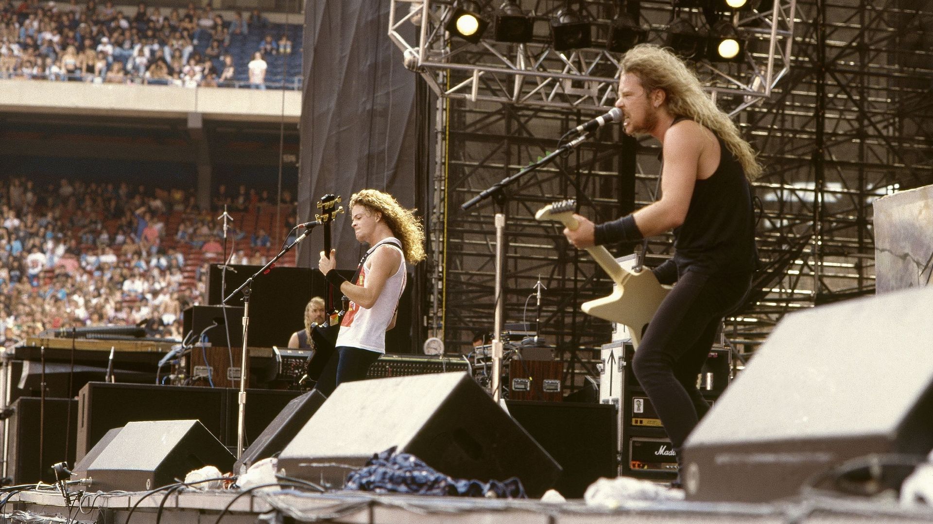 Jason Newsted et James Hetfield de Metallica