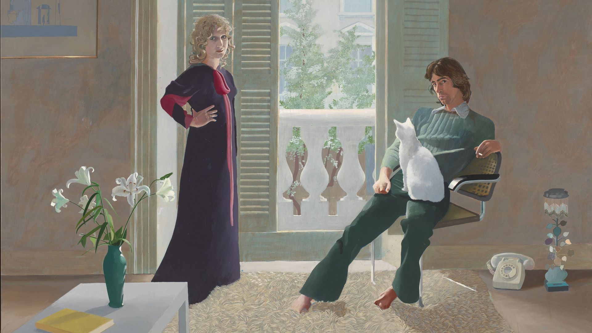 David Hockney, Mr. and Mrs. Clark and Percy, 1970-1971
