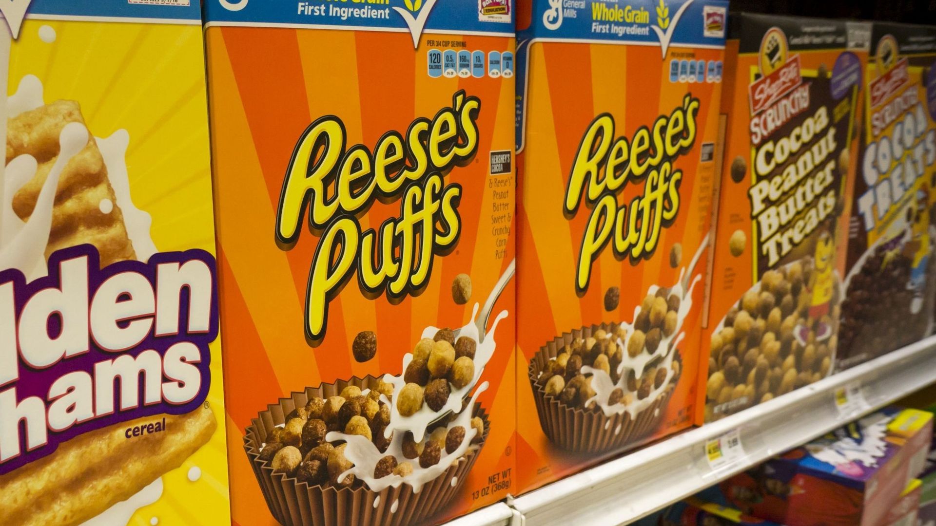 Turtle des céréales au peanut butter qui concurrencent les Reese’s