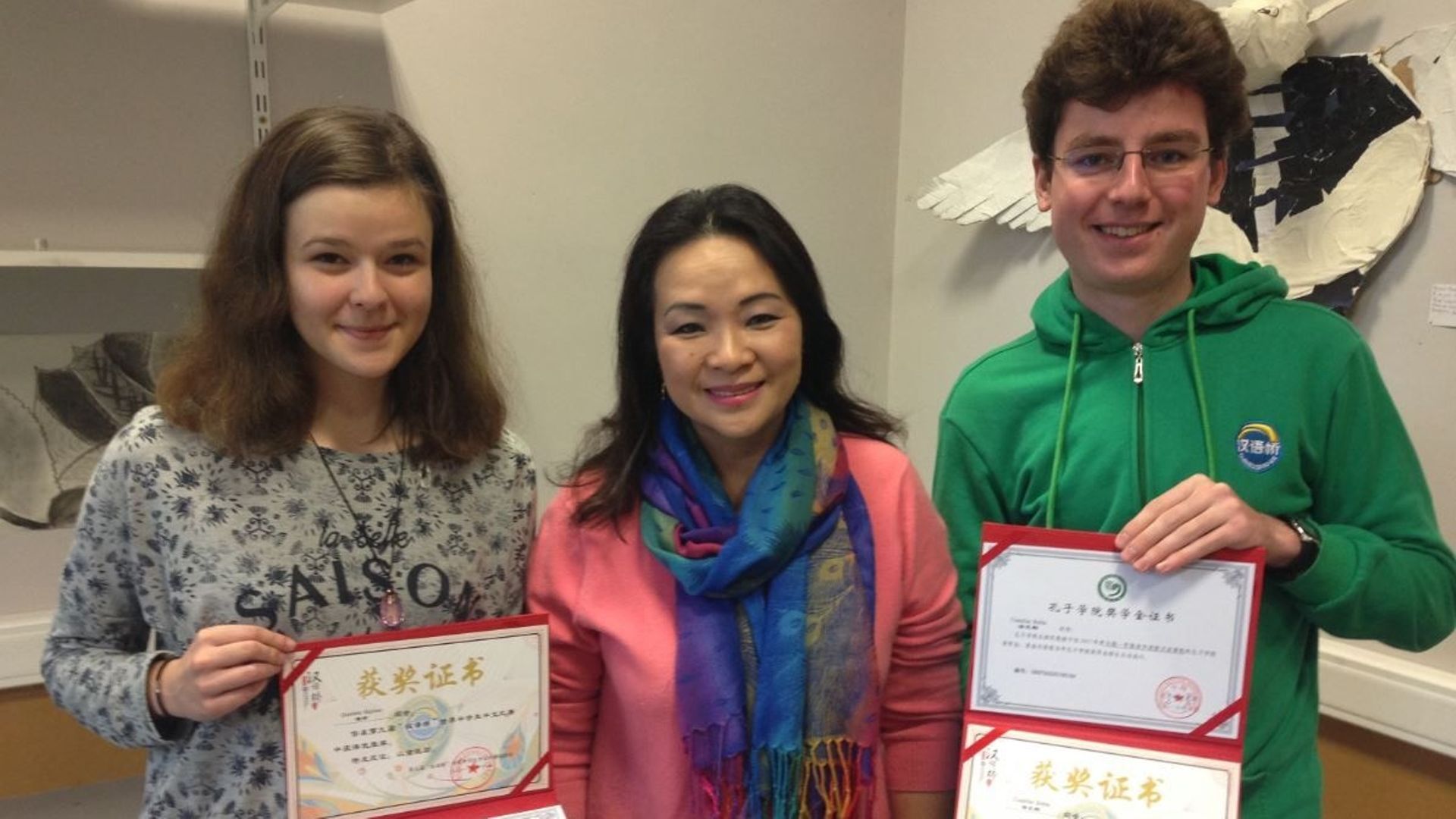 Deux élèves de Champion récompensés lors d'un concours d'éloquence en chinois