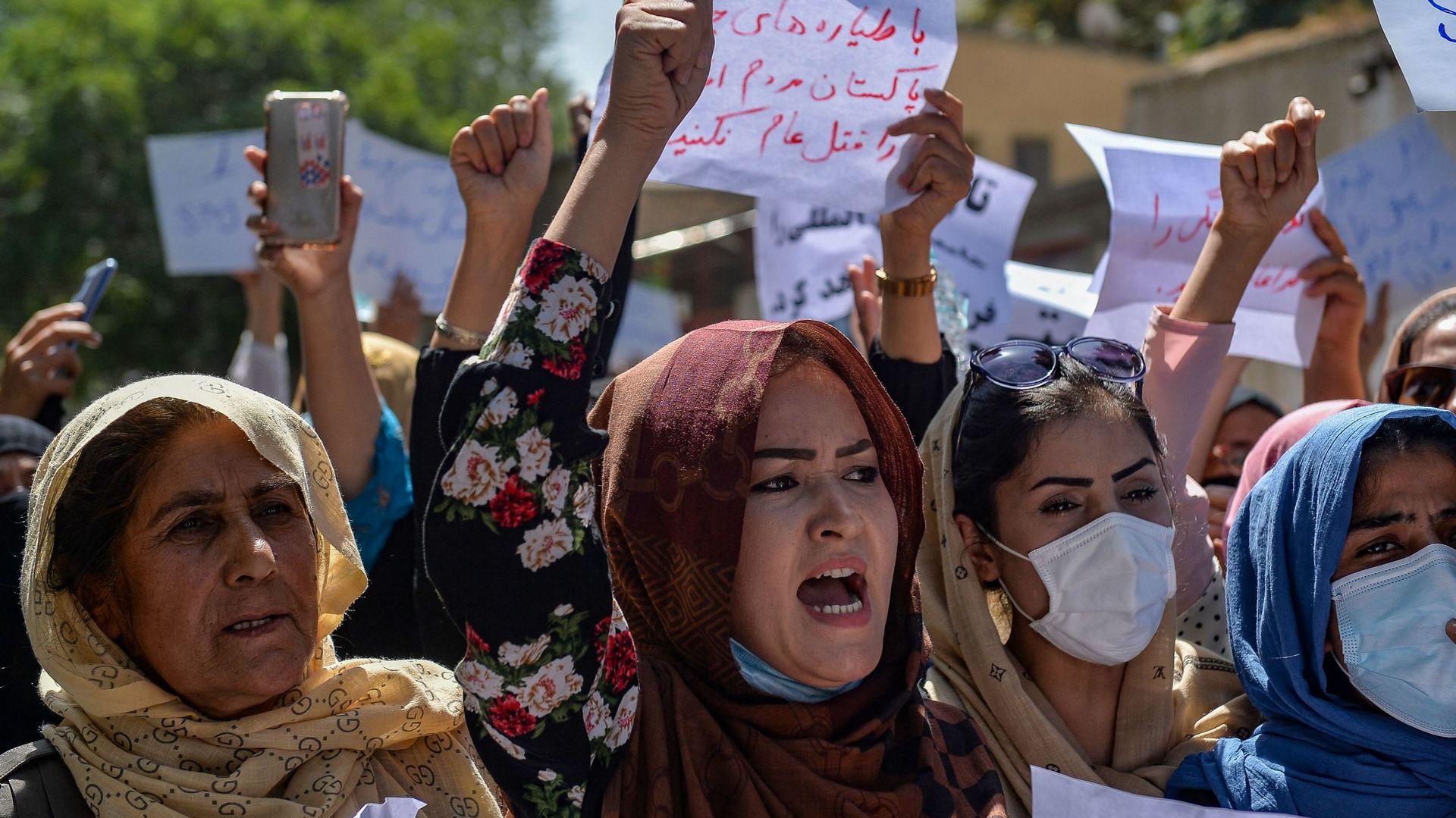 Manif de femmes afghanes à Kaboul