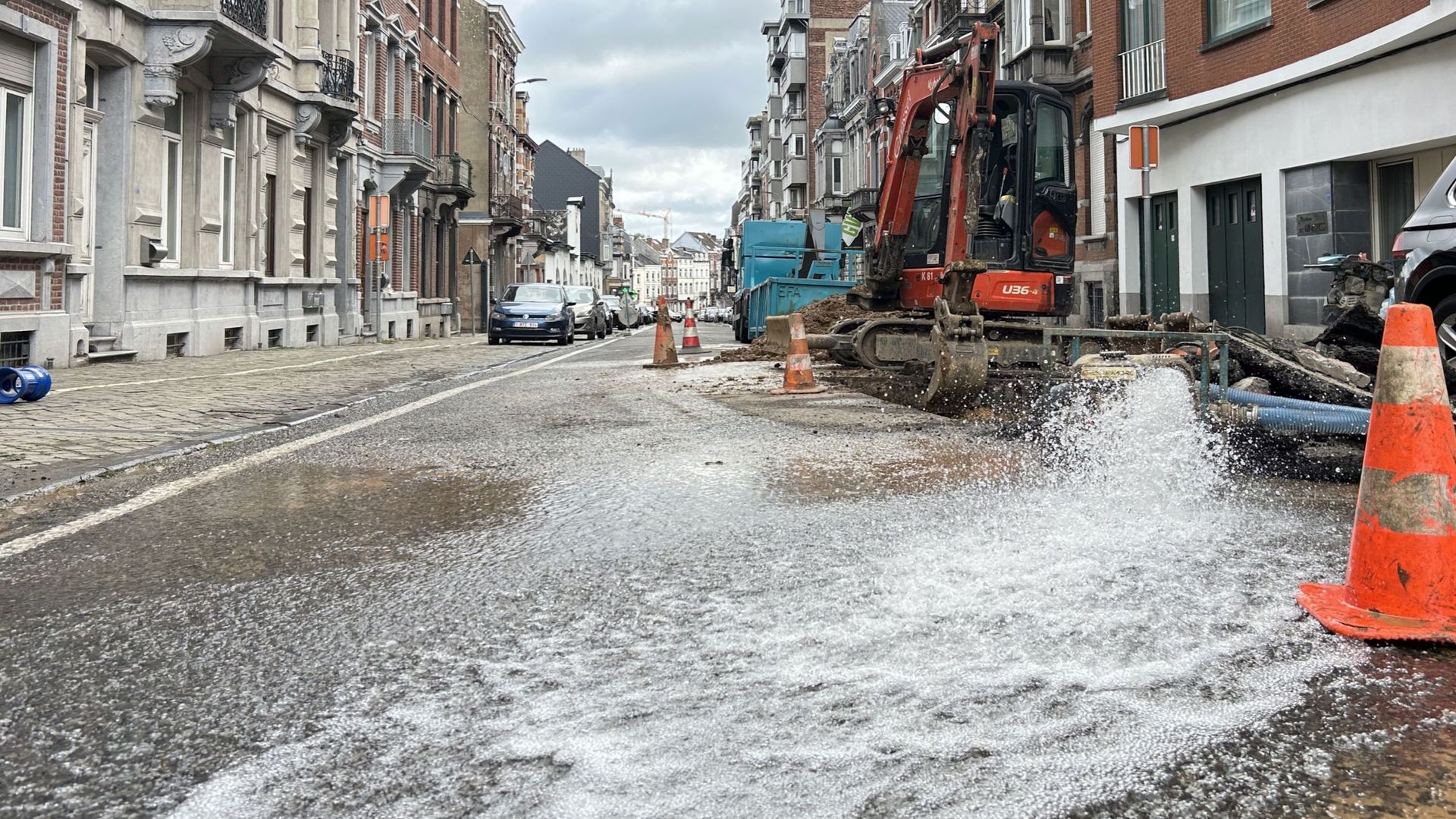 Fuite d’eau et coupure à Verviers