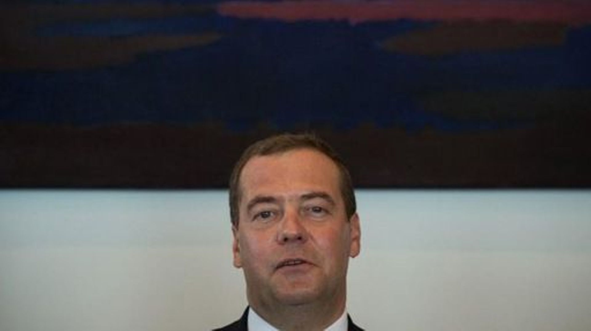 Russian Prime minister Dmitri Medvedev takes part in an official visit, on June 24, 2019 in Le Havre, western France. LOIC VENANCE / POOL / AFP