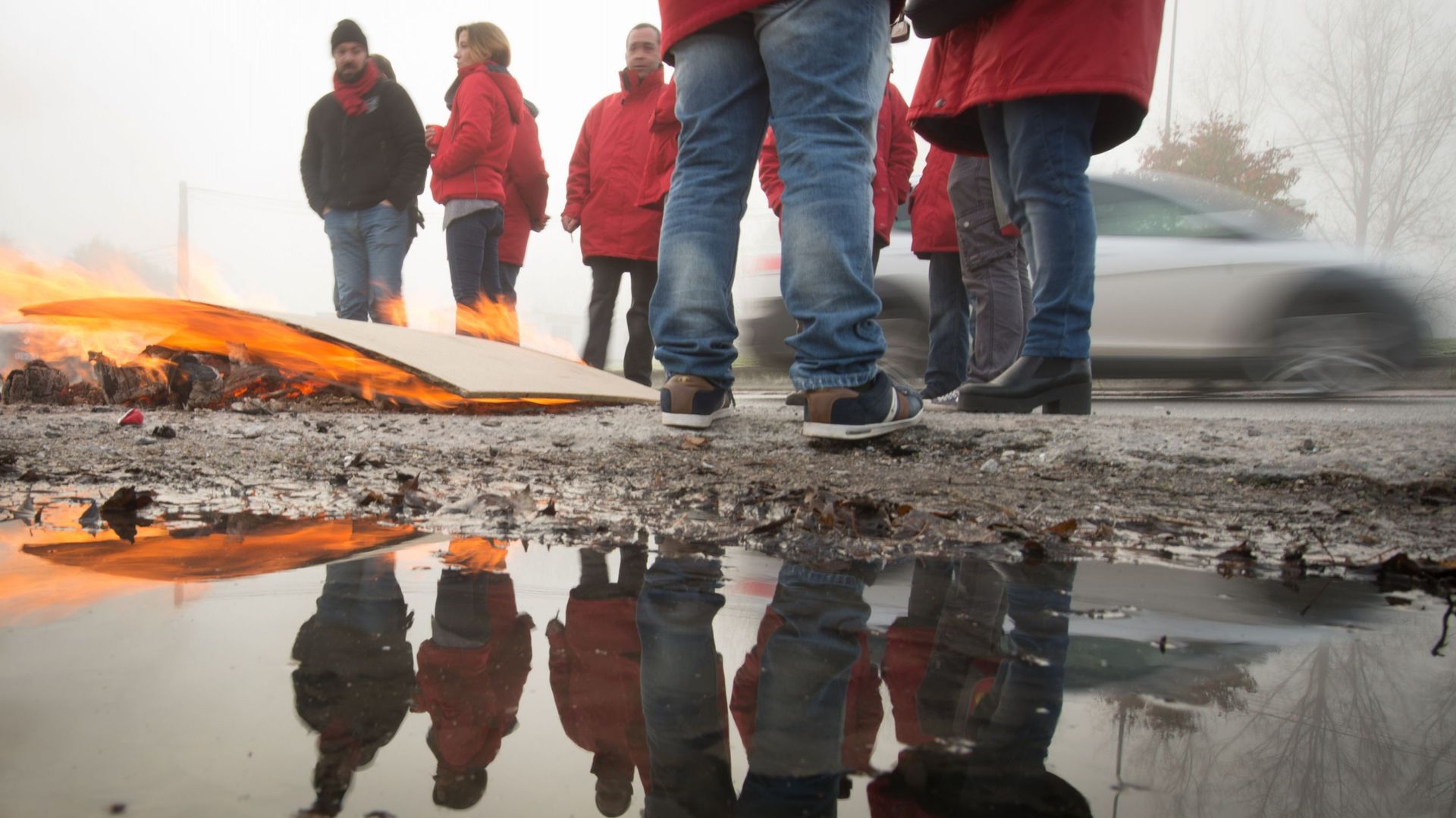 Image d'illustration (manifestation de la FGTB sur le site de Caterpillar à Gosselies en 2015)