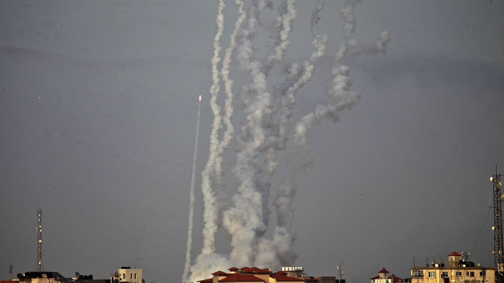 Des tirs de roquettes ont été tirés depuis la bande de Gaza.