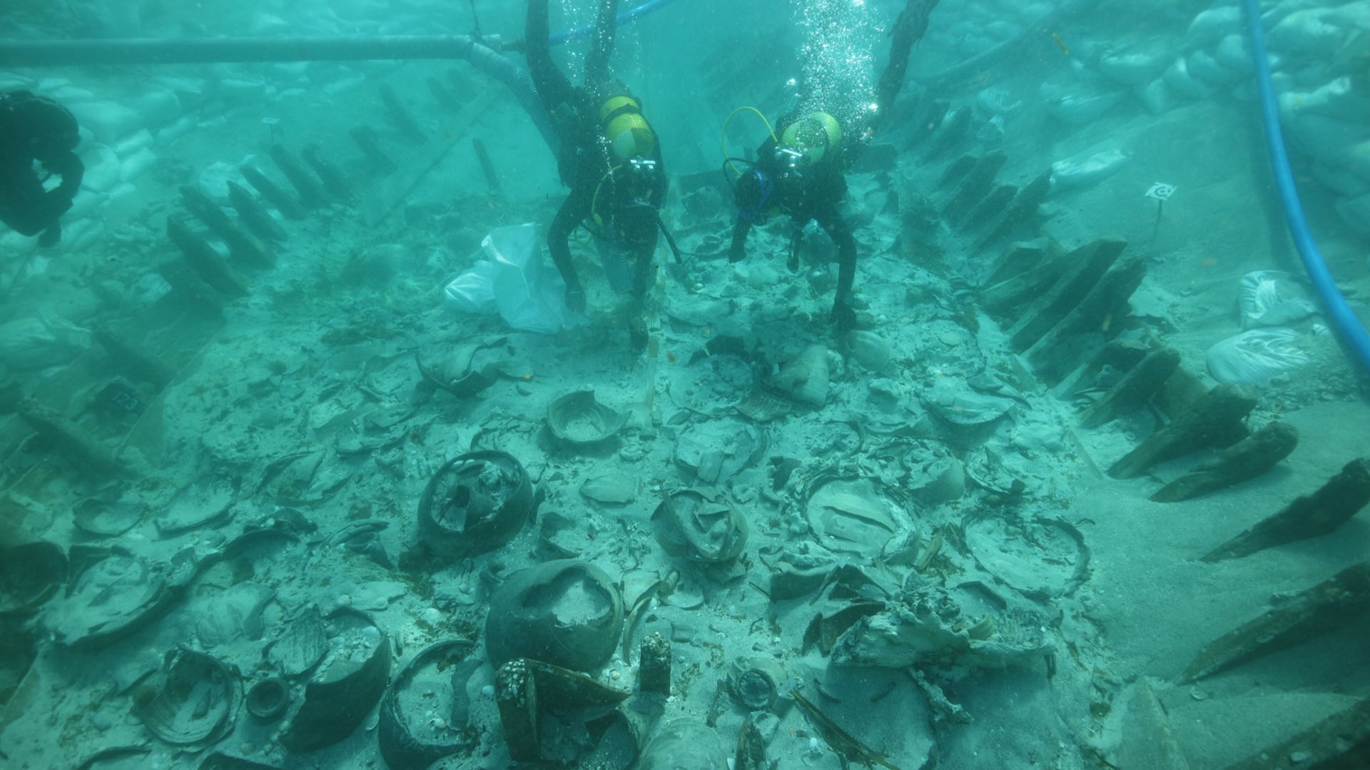 La cargaison sous-marine de l’épave trouvée à Palma est très bien conservée.