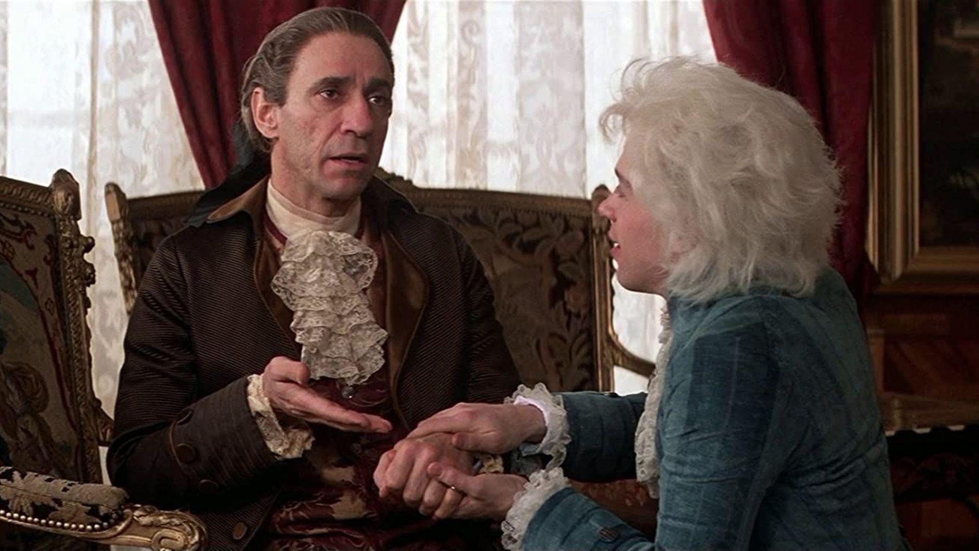 Mozart et Salieri dans le film "Amadeus" de Miloš Forman et Peter Shaffer (1984)