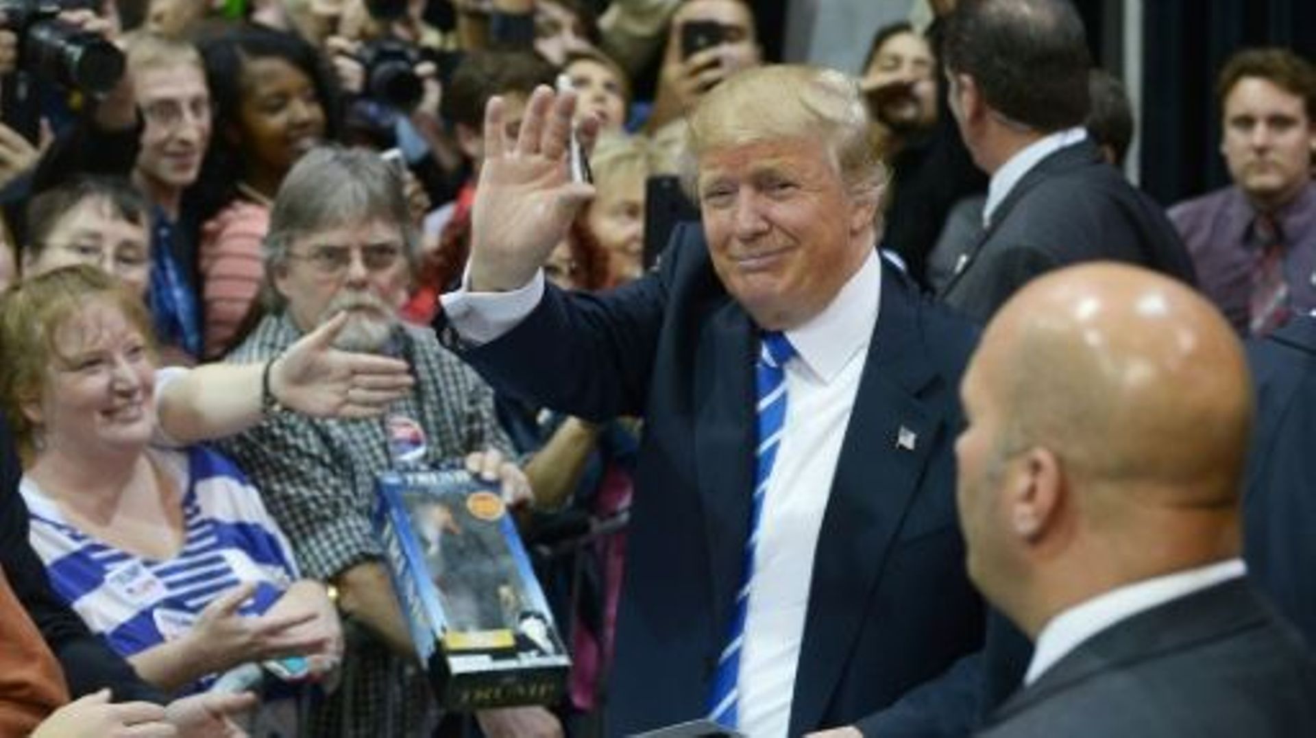 Le candidat républicain Donald Trump lors d'un meeting avec ses soutiens à Richmond en Virginie, le 14 octobre 2015