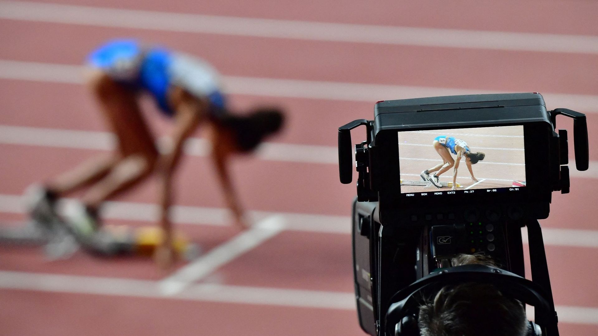Quand les caméras vont plus vite que les athlètes...