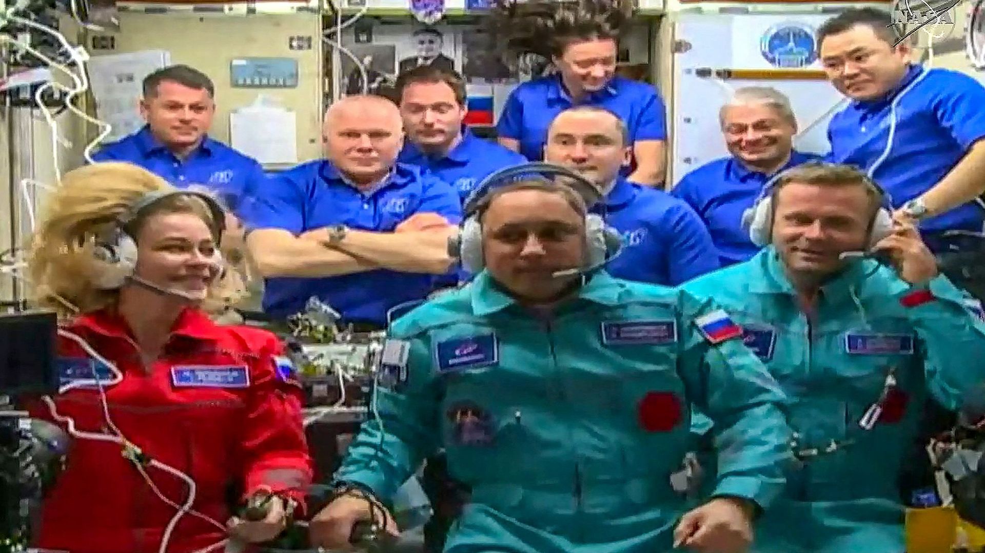 L’équipage russe à bord de l’ISS